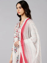 Cotton Printed Kurta Pant Dupatta Set-VKSKD1186A